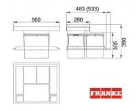 CONTENEDOR RESIDUOS TROLLEY VARIO 60cm FRANKE